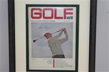 Ben Hogan Signed 1965 Golf World Magazine - April - Framed JSA ALOA