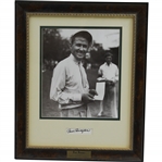 Two-Time PGA Champion Paul Runyan Signed Cut with 8x10 Photo - Framed JSA ALOA