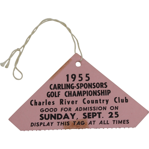 1955 Carling-Sponsors Golf Championship Sunday Ticket - Doug Ford Winner