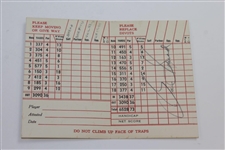 Francis Ouimet & Sam Snead Signed Brae Burn Country Club Scorecard JSA ALOA