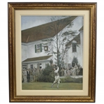 Bobby Jones at Merion 1930 US Amateur Final Leg of Grand Slam Original Oil on Canvas by Greg Rudd