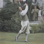 Bobby Jones at Merion 1930 US Amateur 'Final Leg of Grand Slam' Original Oil on Canvas by Greg Rudd