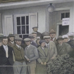 Bobby Jones at Merion 1930 US Amateur 'Final Leg of Grand Slam' Original Oil on Canvas by Greg Rudd