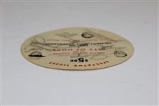 Jack Nicklaus, Jackie Robinson, & Gary Player Signed City of Hope Pro-Am Ticket BECKETT #0011628591