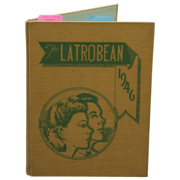 Arnold Palmer Signed 1946 The Latrobean - Junior Year High School Yearbook JSA ALOA