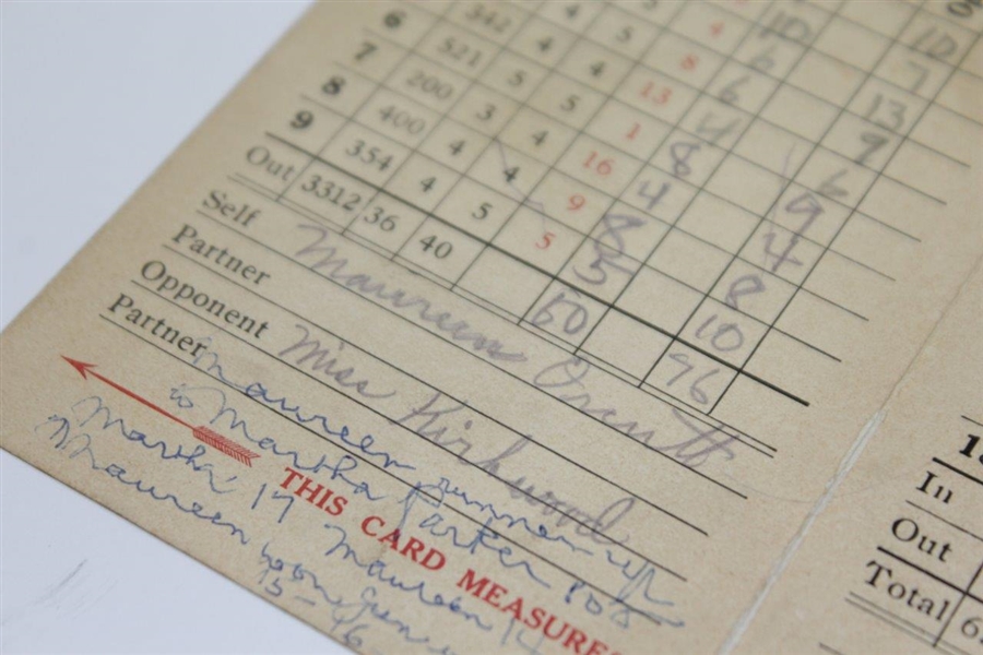 1st 'Junior Golf for Girls' in USA Scorecard at Englewood GC - Maureen Orcutt vs Kirkwood 6/15/21