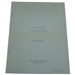 1936 USGA Curtis Cup Team Final Memorandum & Itinerary for Maureen Orcutt, Mrs. John D. Crews
