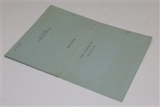 1936 USGA Curtis Cup Team Final Memorandum & Itinerary for Maureen Orcutt, Mrs. John D. Crews
