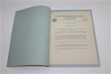 1936 USGA Curtis Cup Team Final Memorandum & Itinerary for Maureen Orcutt, Mrs. John D. Crews