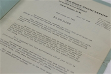 1936 USGA Curtis Cup Team Final Memorandum & Itinerary for Maureen Orcutt, Mrs. John D. Crews