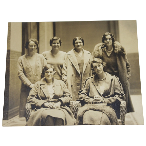 1930 Original United States Womens Golf Team Photo In Paris - Maureen Orcutt Collection 