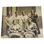 1930 Original United States Womens Golf Team Photo In Paris - Maureen Orcutt Collection 
