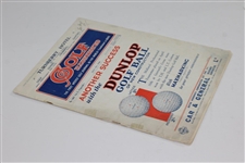 1930 Golf Illustrated Magazine with Dunlop Advert Cover - May 9th