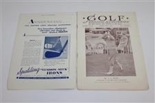 1930 Golf Illustrated Magazine with Dunlop Advert Cover - May 9th