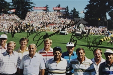 Palmer, Stewart, Nicklaus, Player & 22 others Signed 16x20 Fred Meyer Field Photo JSA FULL #Z99685