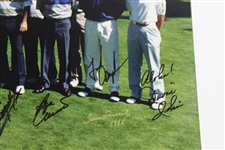 Palmer, Stewart, Nicklaus, Player & 22 others Signed 16x20 Fred Meyer Field Photo JSA FULL #Z99685