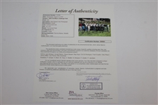 Palmer, Stewart, Nicklaus, Player & 22 others Signed 16x20 Fred Meyer Field Photo JSA FULL #Z99685