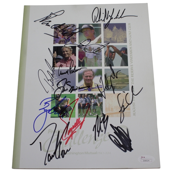 Palmer, Nicklaus, Mickelson, & others Signed 2001 Fred Meyer Challenge Program JSA FULL #Z68024