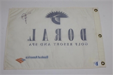 Jack Nicklaus Signed Doral Golf Resort & Spa White/Blue Flag JSA ALOA
