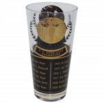 1959 US Amateur & US Open Champions Foil Drinking Glass - Good Condition