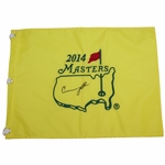 Condoleeza Rice Signed 2014 Masters Embroidered Flag JSA ALOA