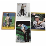 Four Ray Floyd Signed Golf Cards - PGA Tour, Pro-Set, Upper Deck, & Fax-Pax JSA ALOA