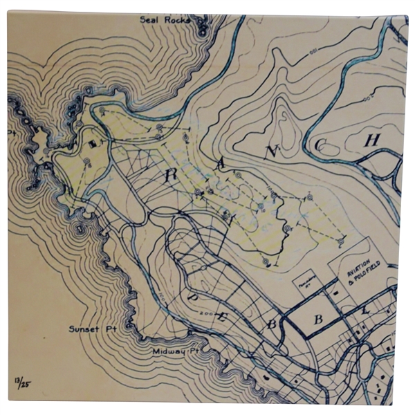 The Lost Routings of Cypress Point Ltd Ed #13/25 Canvas Print