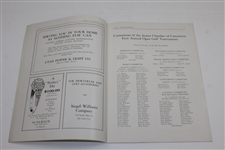 1930 Junior Chamber of Commerce of Salt Lake City First Annual Open Golf Tourney Program & Badge