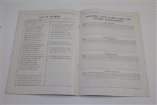 1930 Junior Chamber of Commerce of Salt Lake City First Annual Open Golf Tourney Program & Badge