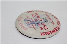 1930 Junior Chamber of Commerce of Salt Lake City First Annual Open Golf Tourney Program & Badge
