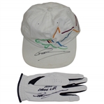 Greg Norman Signed Shark Hat & Golf Glove Attack Life JSA ALOA