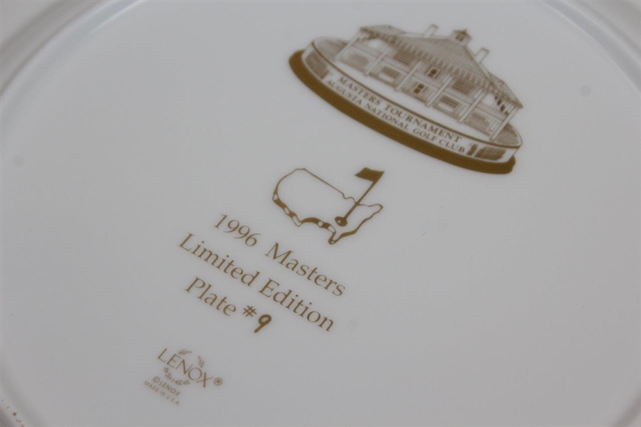 Masters Limited Edition Lenox Commemorative Plate #9 - 1996