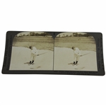Bobby Jones Playing From Bunker at Winged Foot Keystone View Company Card