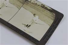 Bobby Jones Playing From Bunker at Winged Foot Keystone View Company Card