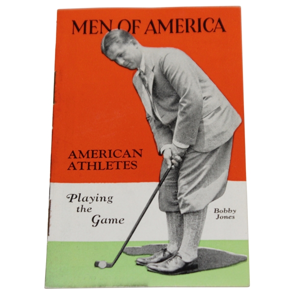 1929 Bobby Jones Cover Men of America No. 35 Sports Booklet - Great Condition