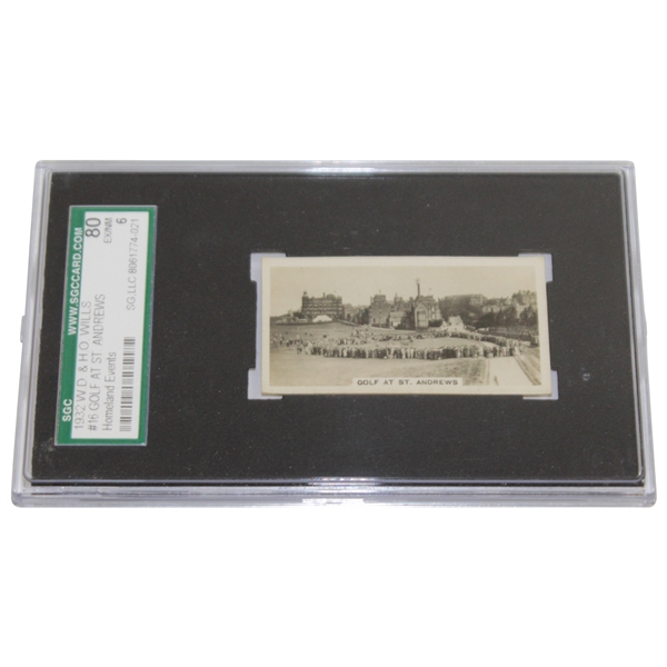 1932 W.D. & H.O. Wills Bobby Jones At The Road Hole St Andrews Cigarette Card #16 SG.LLC 8061774-021