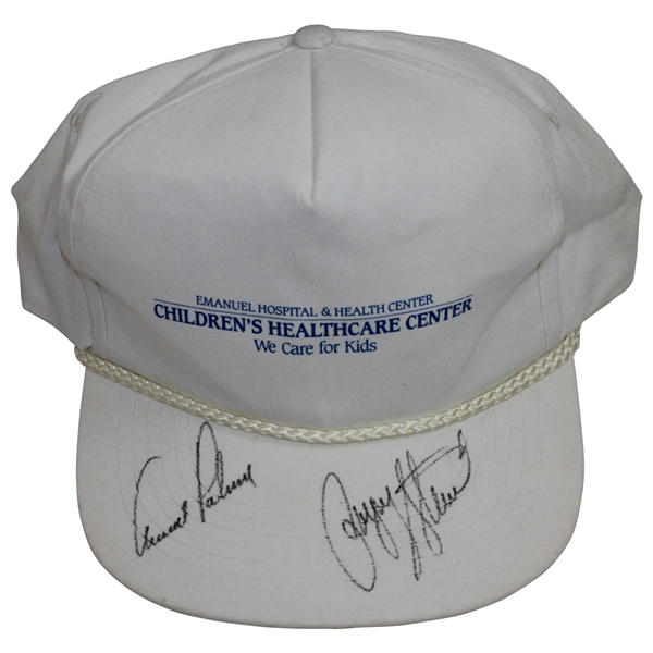 Payne Stewart & Arnold Palmer Signed Emanuel Hospital Children's Healthcare Hat JSA ALOA
