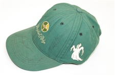 Jack Nicklaus, Greg Norman, O'Meara & others Signed Pumpkin Ridge Green Hat JSA ALOA