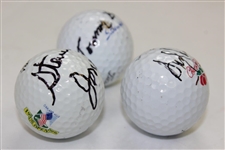 Tommy Bolt, Steve Jones, & Andy North Signed Major Course Winning Golf Balls JSA ALOA
