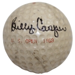 Billy Casper Signed Classic US Open 1959 Winged Foot Logo Golf Ball JSA ALOA
