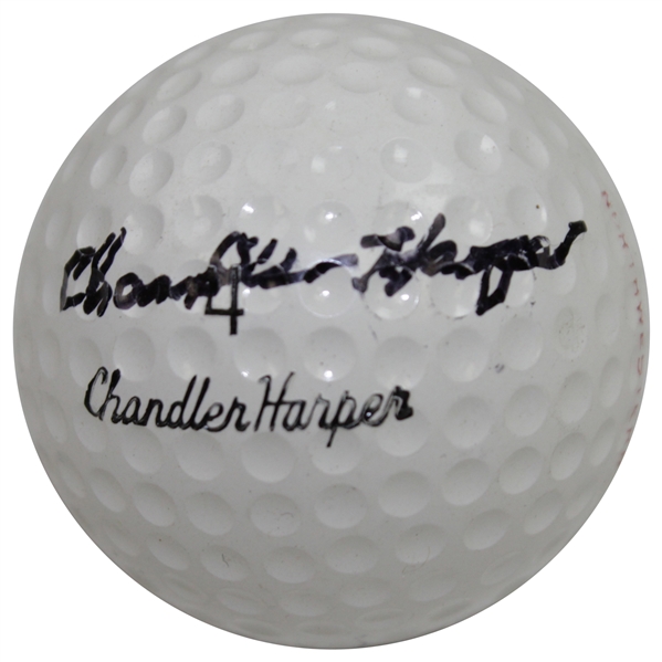 Chandler Harper Signed Personal Logo Golf Ball JSA ALOA
