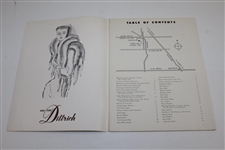 1955 Wolverine Ladies Inv. Open golf Tournament at Oakland Hills Program with Info Sheets