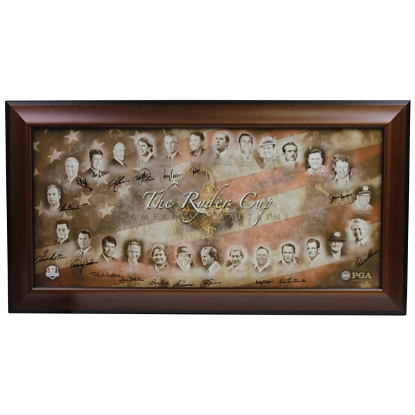 Americas Ryder Cup Captains Multi-Signed Canvas Print - Arnie, Jack, Tom, & more JSA ALOA
