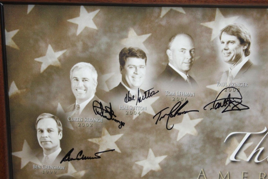 America's Ryder Cup Captains Multi-Signed Canvas Print - Arnie, Jack, Tom, & more JSA ALOA