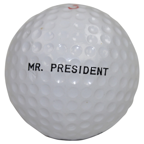 Dwight D. Eisenhower Personal Mr. President Logo Golf Ball - Rod Munday Collection