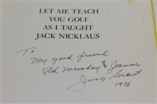 Jack Grout Signed 'Let me Teach You....Taught Jack Nicklaus' Book Inscribed to Rod Munday JSA ALOA