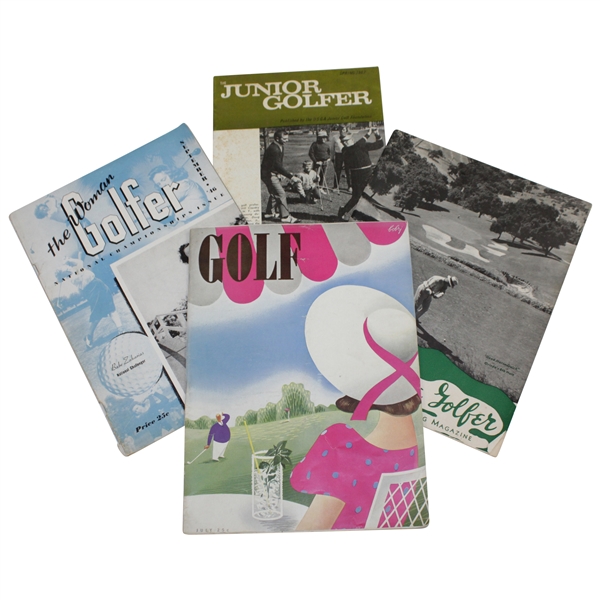 Four Various Golf Publications: The Woman Golfer, Golf, The Junior Golfer, & Golden State Golfer