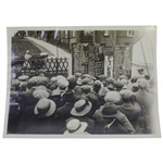 Scoreboards at St Andrews for 1921 OPEN Championship Daily Mirror Wire Photo - Victor Forbin Collection