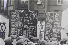 Scoreboards at St Andrews for 1921 OPEN Championship Daily Mirror Wire Photo - Victor Forbin Collection