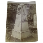 Allan Robertsons St. Andrews Grave in Church Yard Arthur Ullyett Original Photo - Victor Forbin Collection